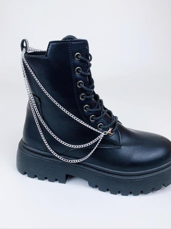 Punk Style Layered Chain Shoes Decorations, Fashionable Shoes Decorations for Women & Men, Trendy All-match & Exquisite Shoes Decorations for Birthday Gift