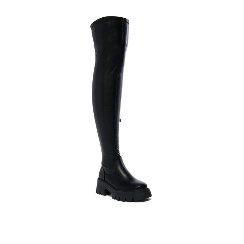 AZALEA WANG LIVINIA BLACK OVER THE KNEE BOOT