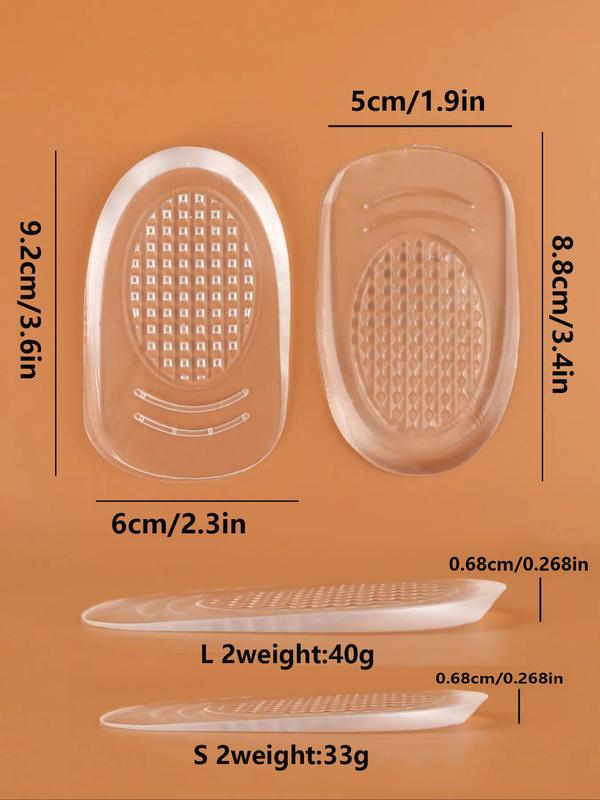 Silicone Transparent Heel Pad (1 Pair), Anti-slip Heel Protector, Heel Cushion for Women & Men