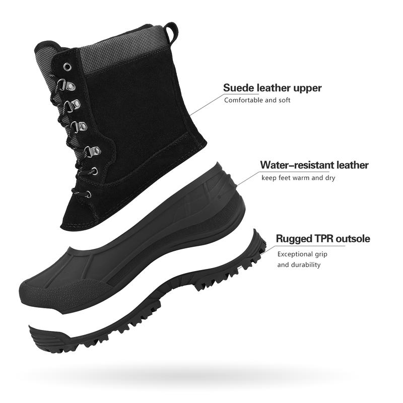 Men's Insulated Waterproof Snow Boots