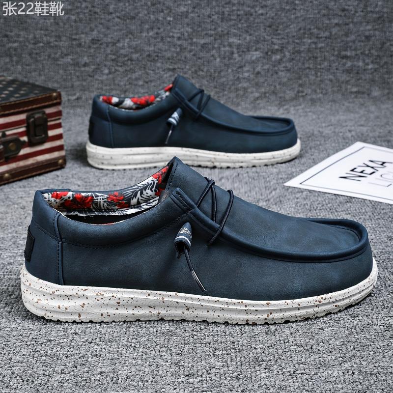 Men's Loafer Shoes With Decorative Shoelaces, Comfy Non-slip Slip On Breathable Shoes Sneakers, Spring And Summer Footwear Flat