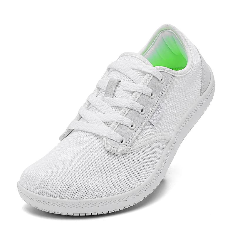 VNANV 2024 New Christmas Gift Low Top Simple Sneakers wide width shoes Autumn Refreshing Daily Life Comfortable Flat Name Brand Walking Shoes Slip Resistant Lace Up Casual barefoot release