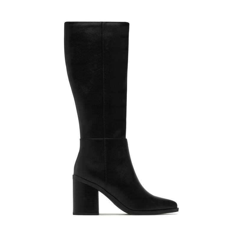 Dreyana Block Heel Boots - Black