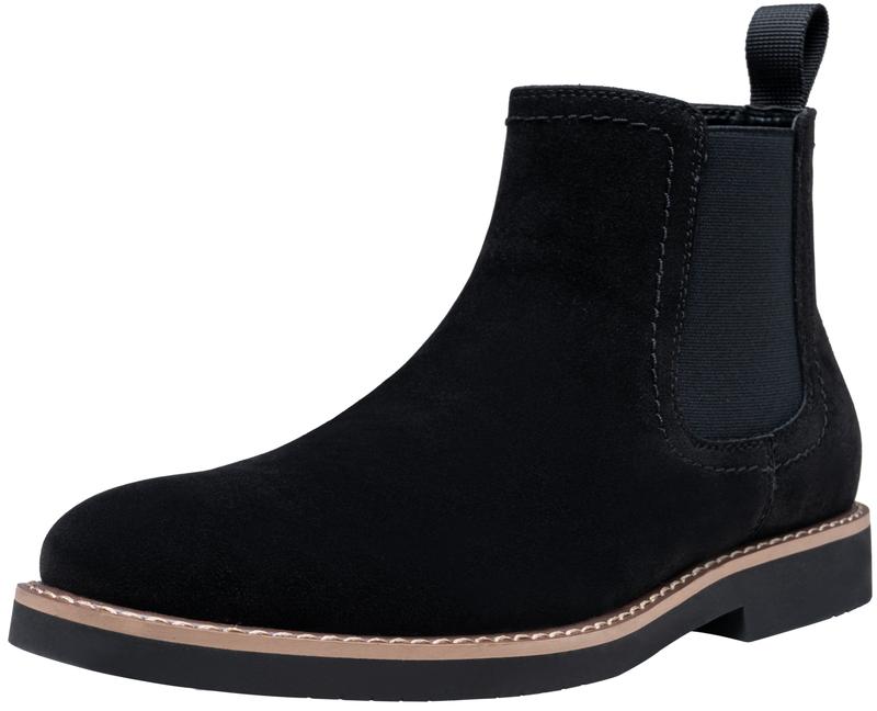 Chelsea Boots Men Casual Dress Boots Black Ankle Classic Slip on Boots for Men Boy Walking Shoes