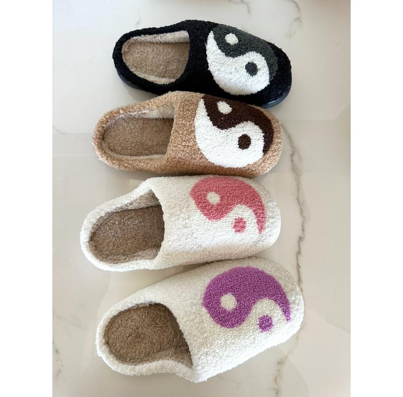 Whale Drift Comfort House Slippers for Couples, Warm Winter House Slippers