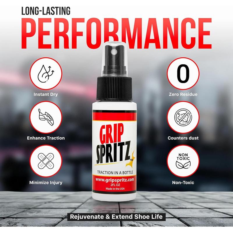 Grip Spritz - Basketball Shoe Grip Spray - Improve Sole Traction & Court Grip - Rejuvenate & Elongate Sneaker Life - Anti Slip Grip & Performance Enhancer