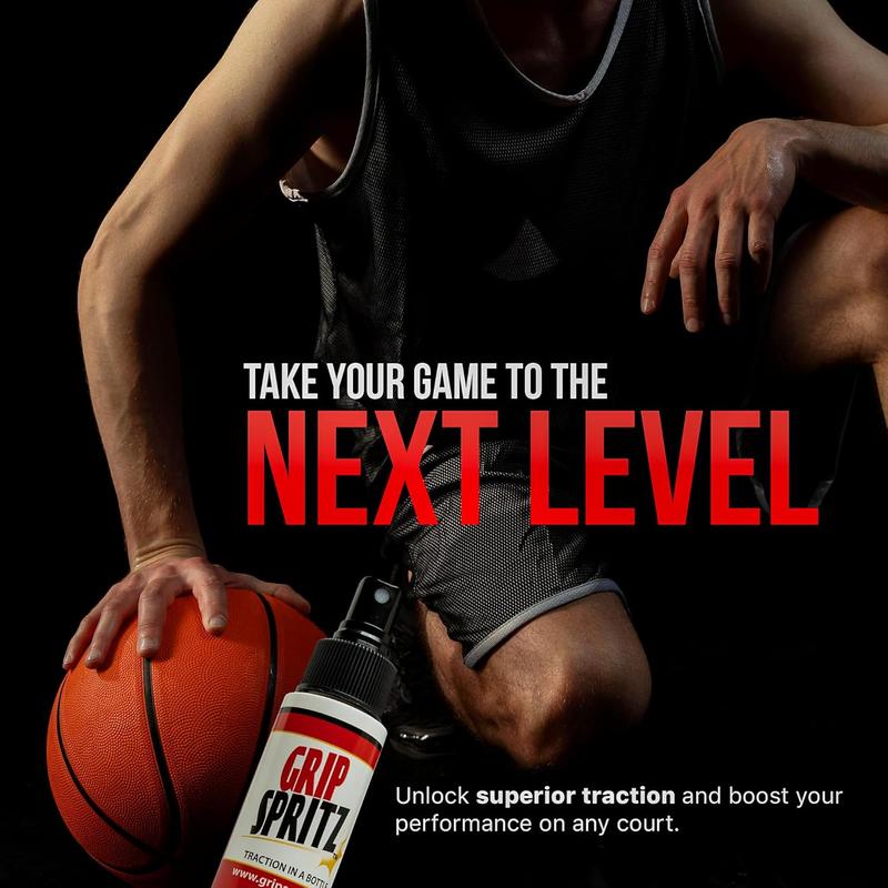 Grip Spritz - Basketball Shoe Grip Spray - Improve Sole Traction & Court Grip - Rejuvenate & Elongate Sneaker Life - Anti Slip Grip & Performance Enhancer