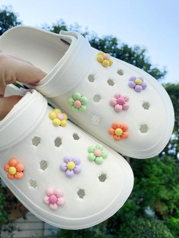 Cute Flower Design Shoe Decoration, Fashionable Shoes Decorations for Clogs, Shoes Accessories for Women & Girls