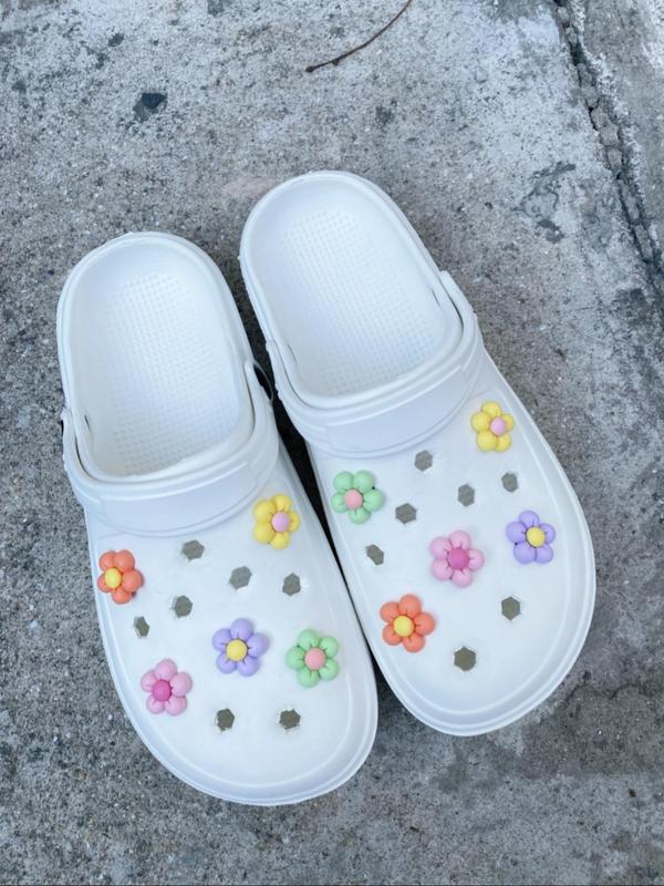 Cute Flower Design Shoe Decoration, Fashionable Shoes Decorations for Clogs, Shoes Accessories for Women & Girls